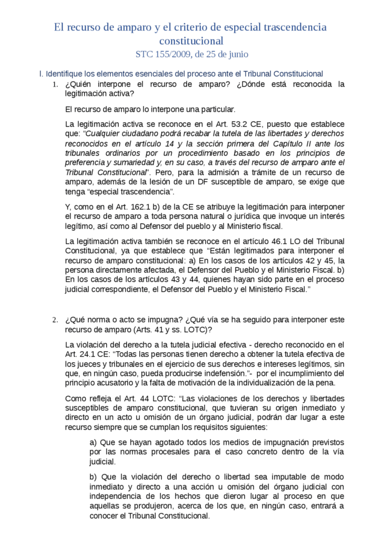 Plazo para interponer recurso de amparo: ¿Cómo aprovecharlo ...
