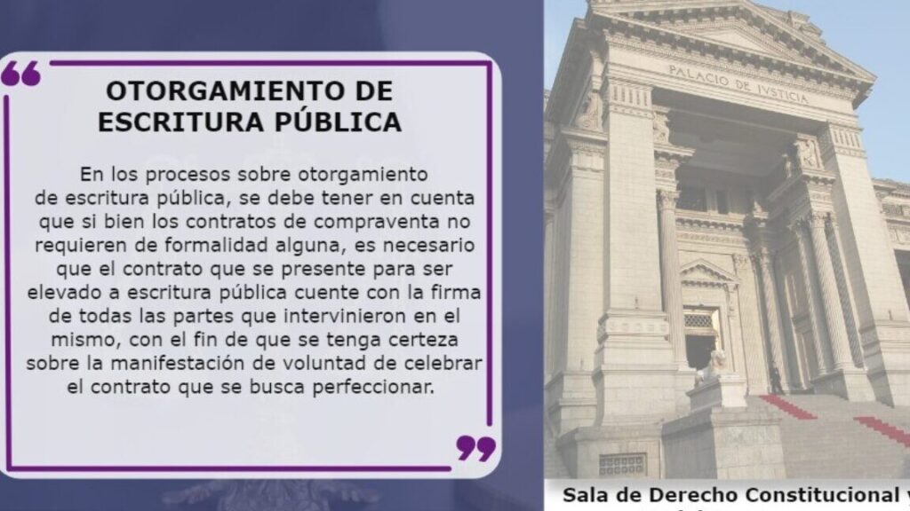 El otorgamiento de escritura pública de compraventa: un trámite